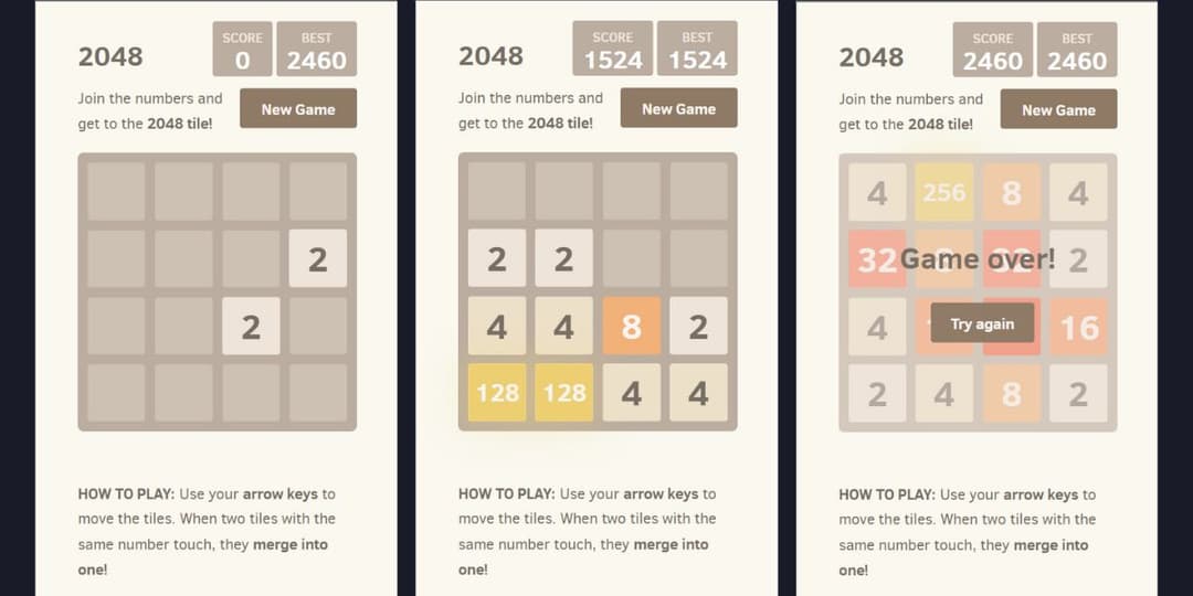 2048 game online